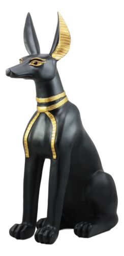 Ebros Gift Ebros Large Egyptian Anubis Dog Statue 21.25"Tall God Of Afterlife And Mummification