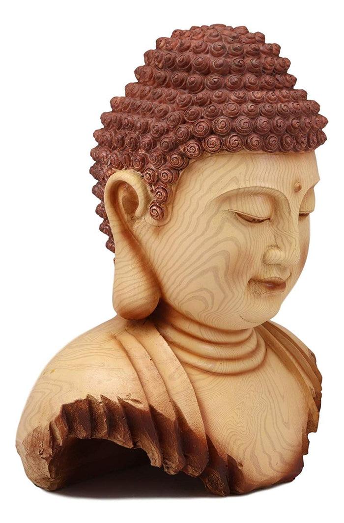 Ebros Gift Ebros Large Feng Shui Shakyamuni Buddha Bust W/ Ushnisha And Rosy Cheeks Statue