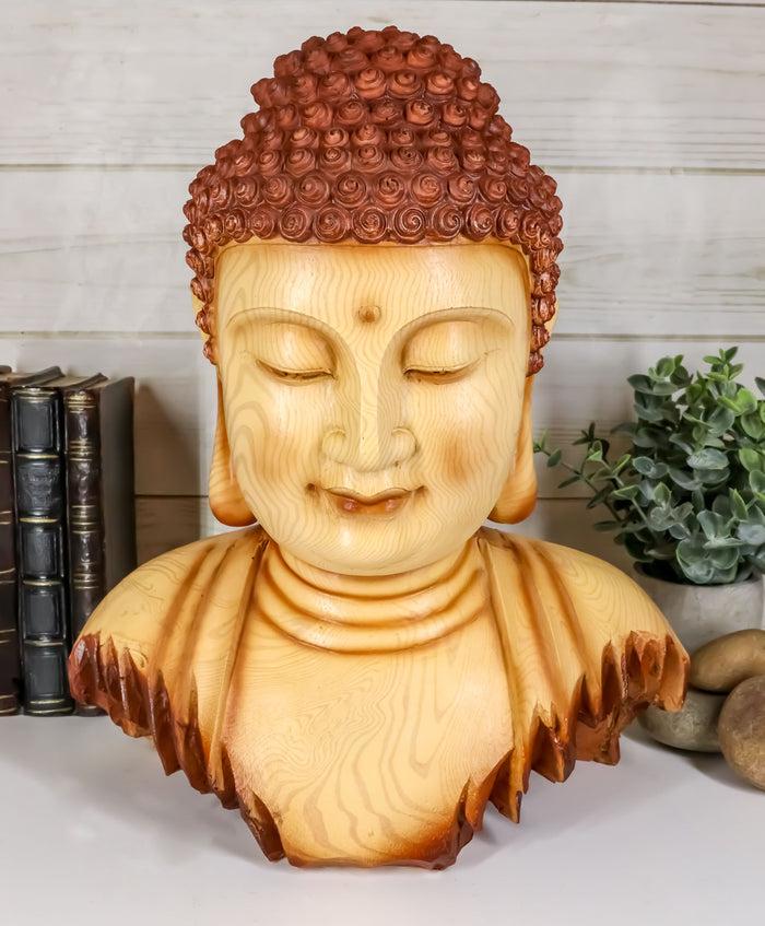 ebros gift Ebros Large Feng Shui Shakyamuni Buddha Bust W/ Ushnisha and Rosy Cheeks Statue