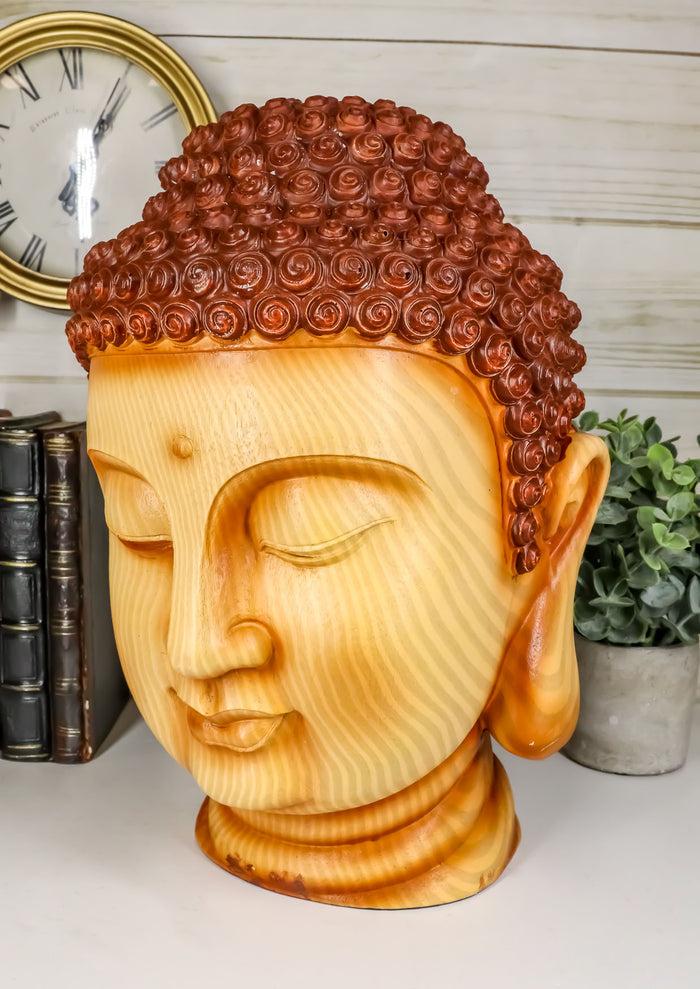 Ebros Gift Ebros Large Feng Shui Shakyamuni Buddha Gautama Head W/ Ushnisha Statue 11.75"H