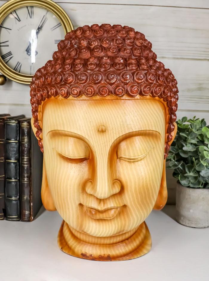 ebros gift Ebros Large Feng Shui Shakyamuni Buddha Gautama Head W/ Ushnisha Statue 11.75"H
