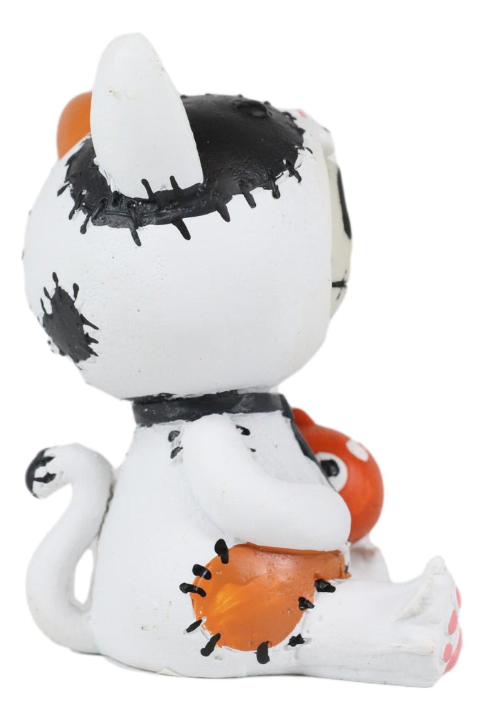 Ebros Gift Ebros Large Furrybones Calico Cat Mao Mao With Fish Costume Cute Skeleton Figurine