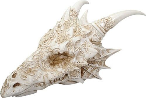Ebros Gift Ebros Large Gothic Tribal Stencil Art Horned Dragon Head Skull As Wall Decor Or Statue