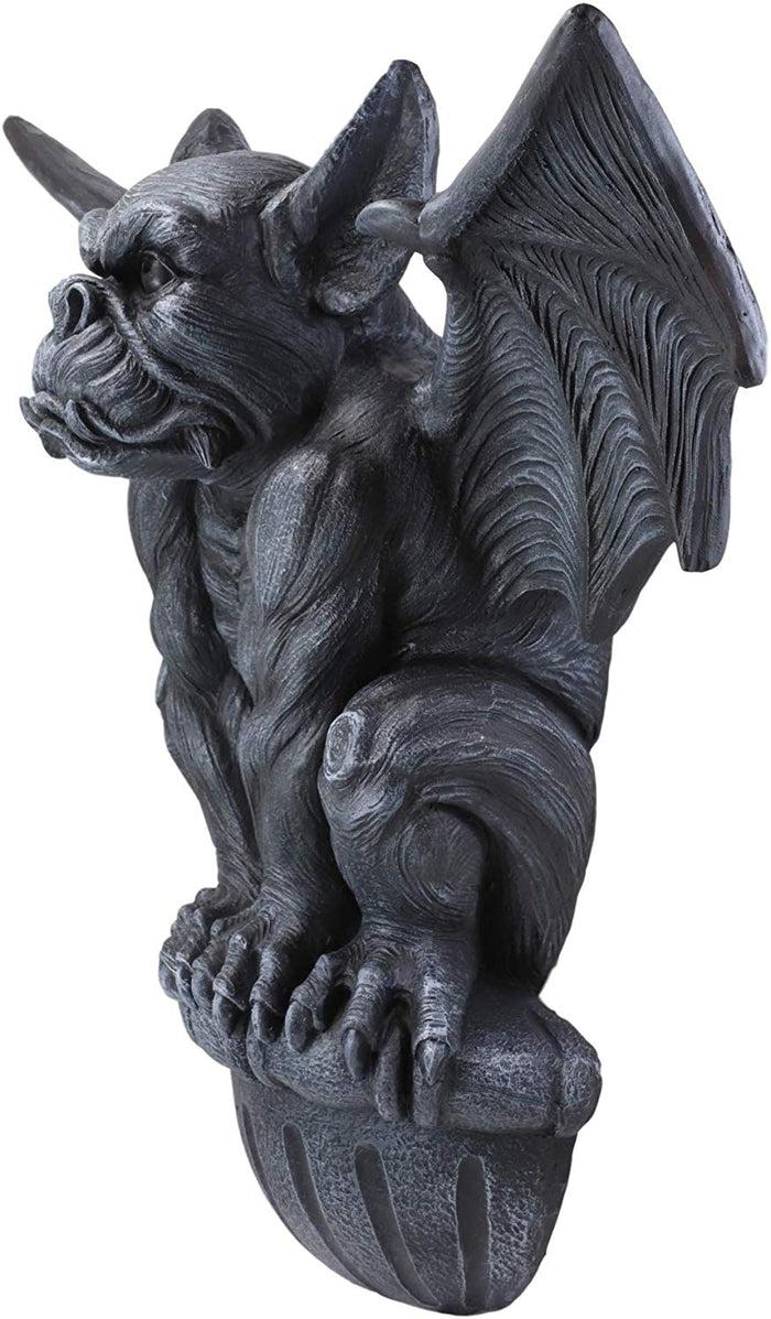 Ebros Gift Ebros Large Gothic Winged Gargoyle On Ledge Wall Decor Hanging Sculpture 20"W
