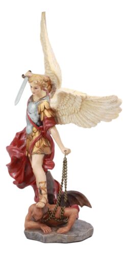 Ebros Gift Ebros Large Guido Reni Baroque Art Saint Michael The Archangel Trampling On The Devil Statue Guardian Protector Decor Figurine Patron Of Police Soldiers Doctors