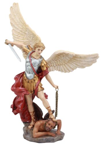 Ebros Gift Ebros Large Guido Reni Baroque Art Saint Michael The Archangel Trampling On The Devil Statue Guardian Protector Decor Figurine Patron Of Police Soldiers Doctors