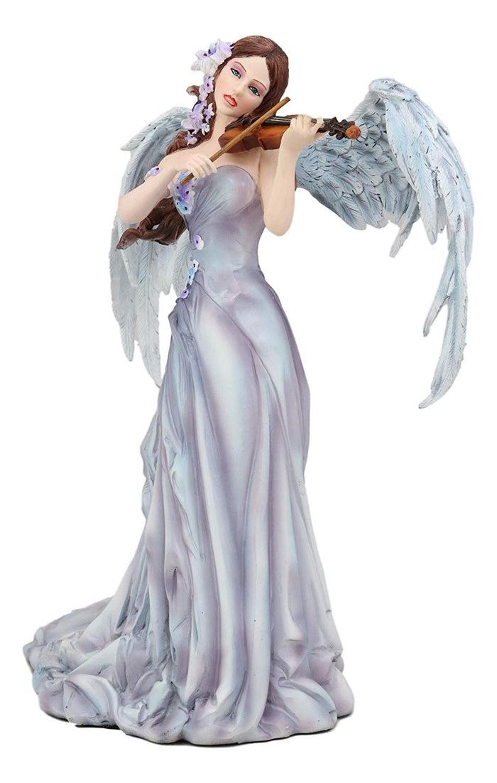 Ebros Gift Ebros Large Inspirational Decor Angelic Lullaby Heavenly Angel Playing Violin Statue
