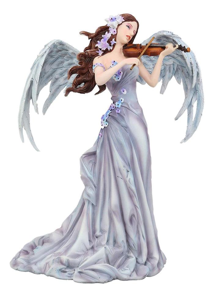 ebros gift Ebros Large Inspirational Decor Angelic Lullaby Heavenly Angel Playing Violin Statue