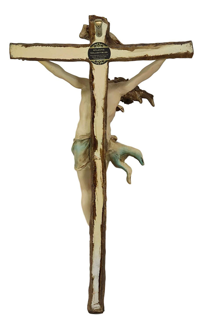 Ebros Gift Ebros Large Jesus Christ At Calvary Crucifix INRI Wall Cross Hanging Plaque 20"H
