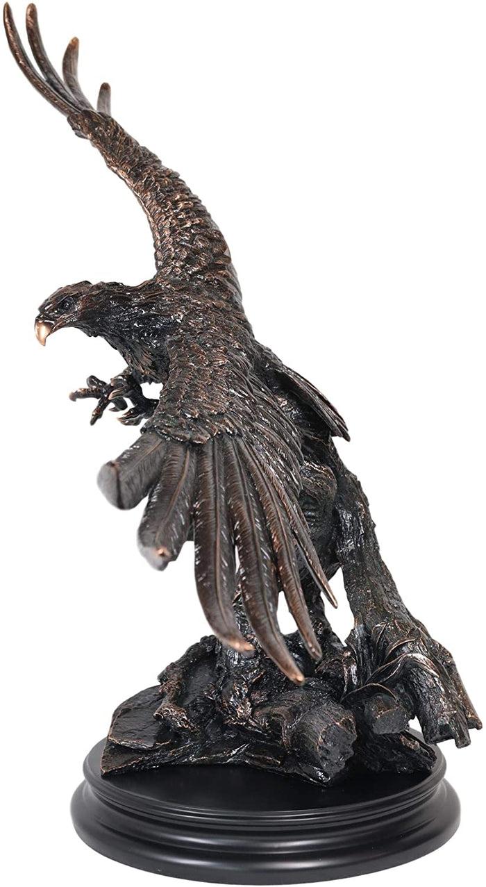 Ebros Gift Ebros Large King Of The Skies Majestic Bald Eagle Swooping Over Tree Branches Statue