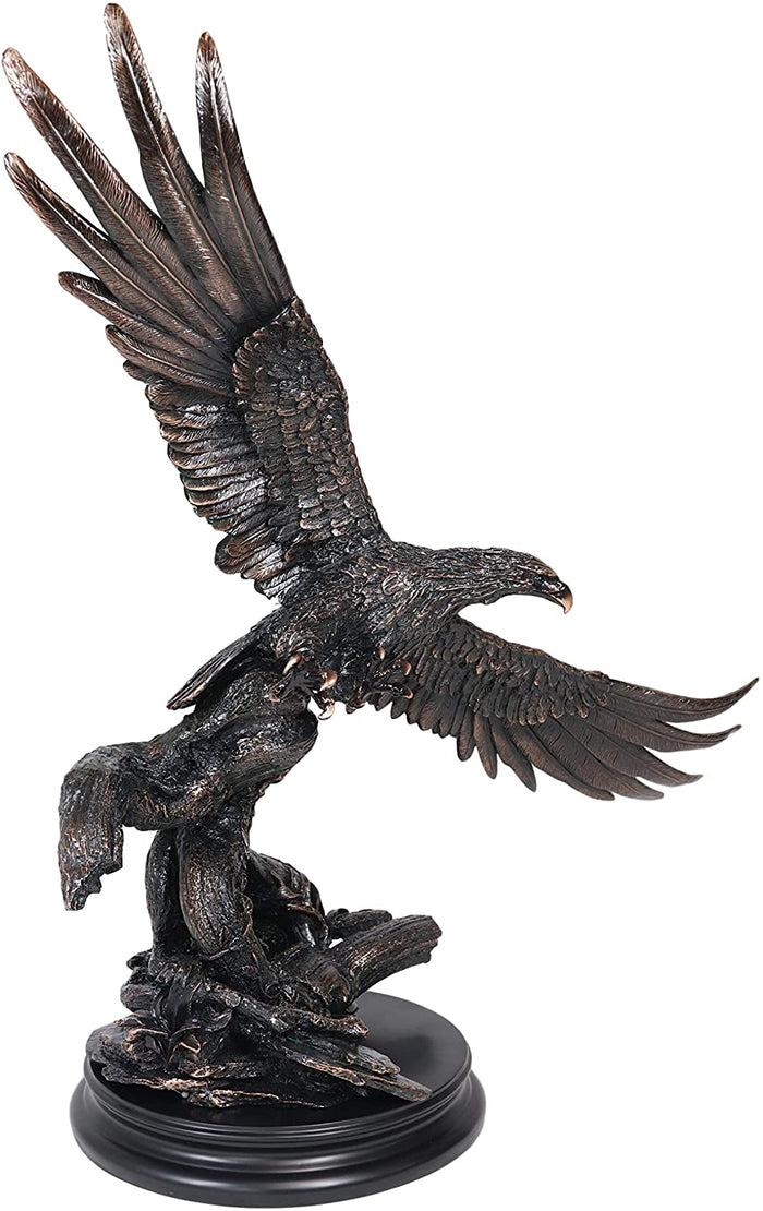 Ebros Gift Ebros Large King Of The Skies Majestic Bald Eagle Swooping Over Tree Branches Statue