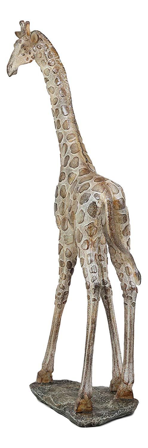 Ebros Gift Ebros Large Mosaic Design Peering Giraffe Statue 18.5" Tall Safari Savannah Standing Reticulated Giraffes Long Neck Animal Figurine Madagascar Africa Wildlife Decor And Gifts