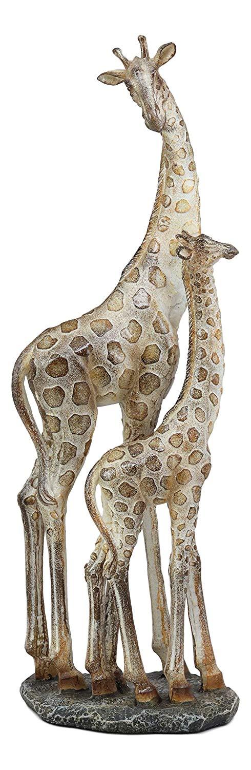 Ebros Gift Ebros Large Mosaic Giraffe Mother And Calf Family Statue 17.25" Tall