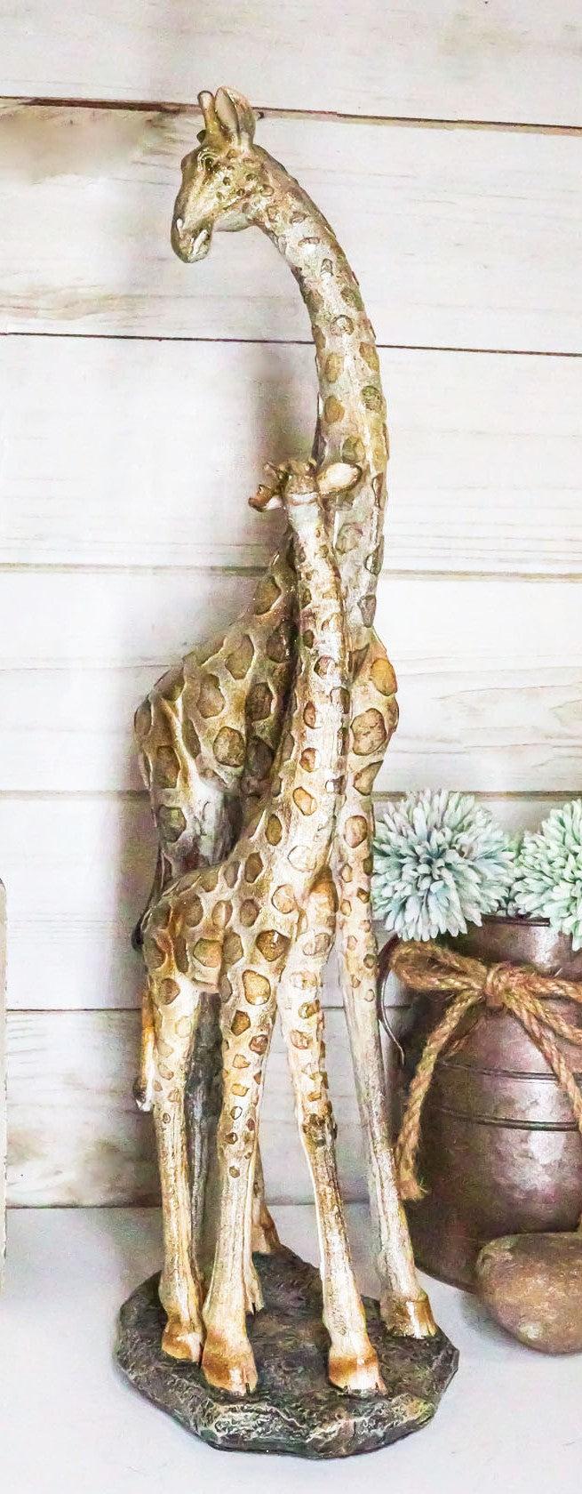 ebros gift Ebros Large Mosaic Giraffe Mother And Calf Family Statue 17.25" Tall