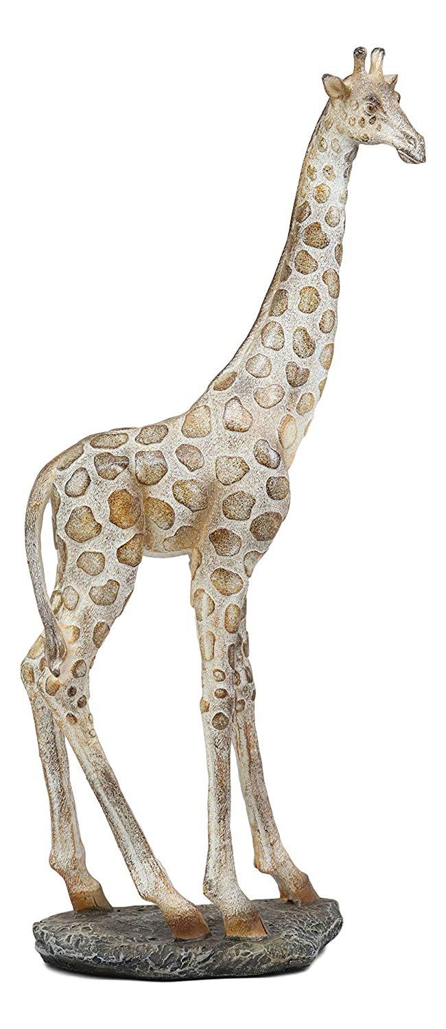 Ebros Gift Ebros Large Mosaic Giraffe Statue 15.25" Tall Safari Savannah Standing Reticulated Giraffes Long Neck Animal Figurine Madagascar Africa Wildlife Decor And Gifts