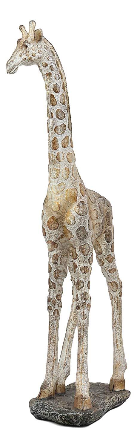 Ebros Gift Ebros Large Mosaic Giraffe Statue 15.25" Tall Safari Savannah Standing Reticulated Giraffes Long Neck Animal Figurine Madagascar Africa Wildlife Decor And Gifts