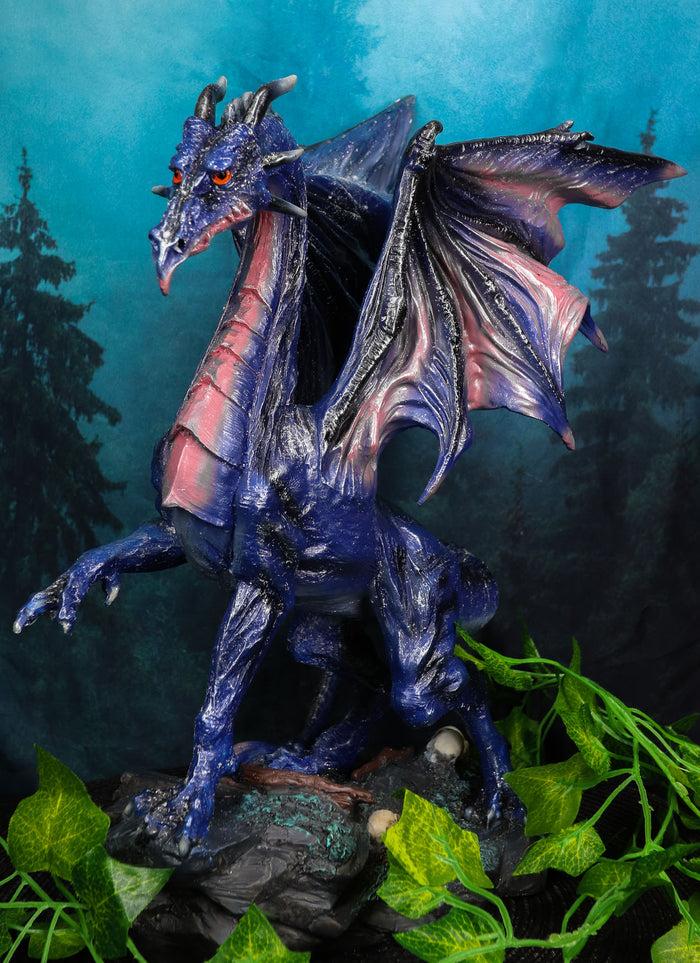 ebros gift Ebros Large Mythical Fantasy Nebula Midnight Dragon Home Decor Dragon Sculpture