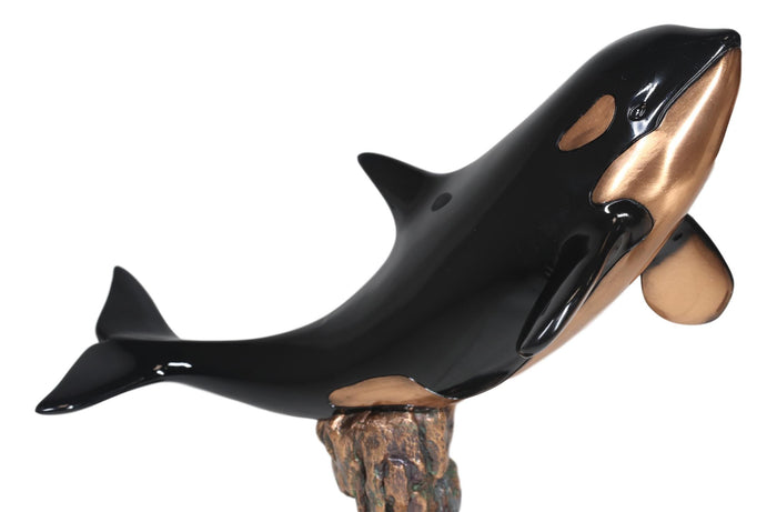 Ebros Gift Ebros Large Nautical Marine Sea Orca Killer Whale Swimming By Coral Reefs Statue