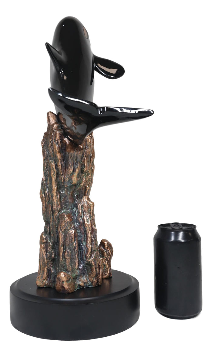 Ebros Gift Ebros Large Nautical Marine Sea Orca Killer Whale Swimming By Coral Reefs Statue