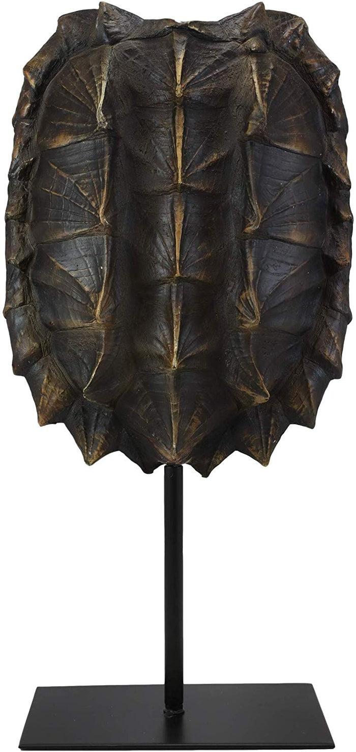 Ebros Gift Ebros Large Nautical Reptile Alligator Snapping Turtle Shell Sculpture On Museum Stand