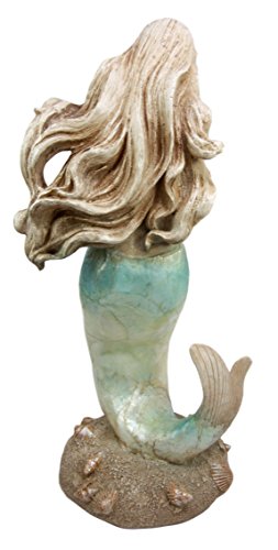 Ebros Gift Ebros Large Ocean Mermaid Maiden Collecting Seashells Decor Figurine 14.75"H