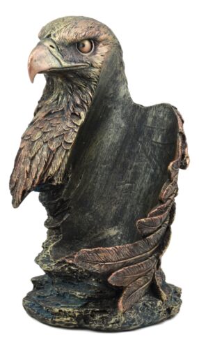 Ebros Gift Ebros Large Patriotic Bald Eagle Wine Bottle Holder Figurine In Faux Bronze Finish 10" High