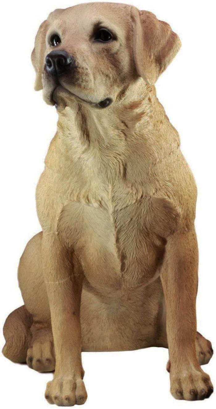 Ebros Gift Ebros Large Realistic Lifelike Yellow Labrador Retriever Statue 21"H Golden Retriever