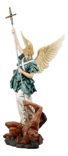 Ebros Gift Ebros Large Saint Michaelskirche Archangel Michael Slaying Lucifer Statue 21" Tall Church Of Saint Michael Germany Panoramio Landmark