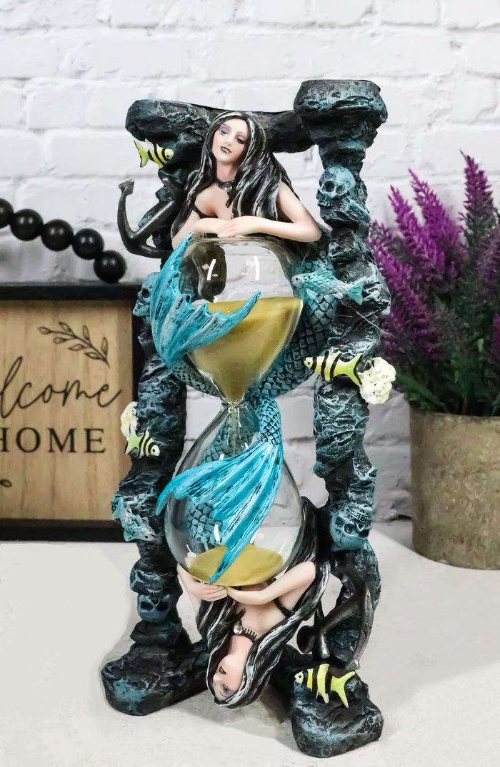 Ebros Gift Ebros Large Sirens Of The Seas Necromancer Gothic Mermaid Sand Timer Pillar 9"H