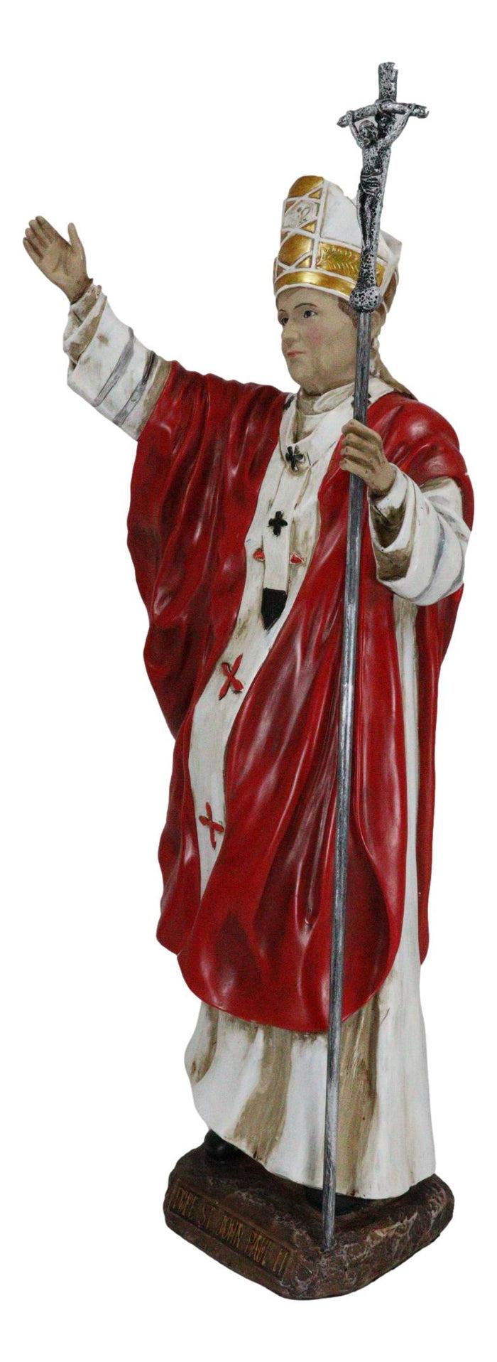 Ebros Gift Ebros Large Venerable Pope John Paul II Holding The Cross Of Christ Statue