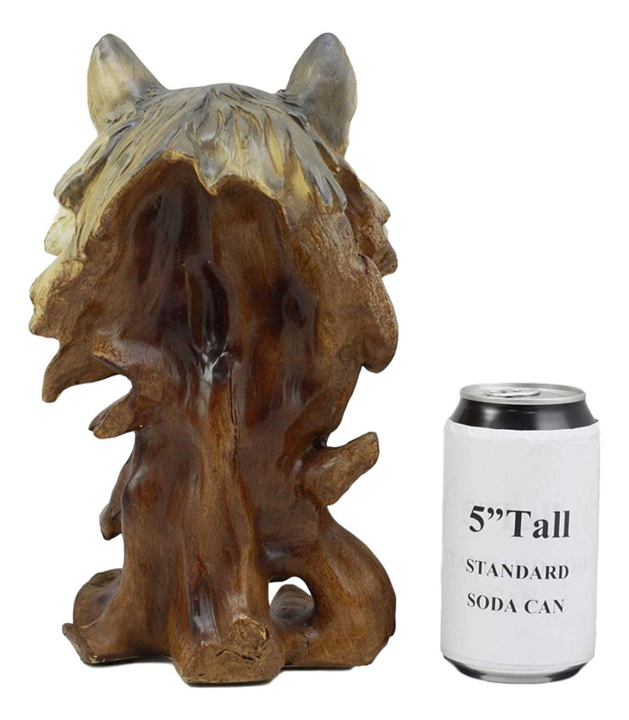 Ebros Gift Ebros Large Wildlife Woodlands Gray Wolf Bust Statue 10.75" Tall Wolf Head Sculpture