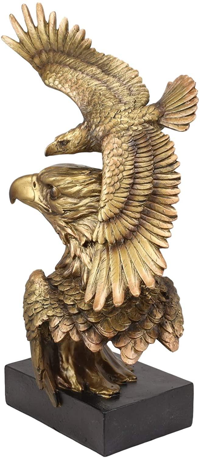 Ebros Gift Ebros Large Wings Of Liberty American Bald Eagle Head Bust Soaring Eagle Statue