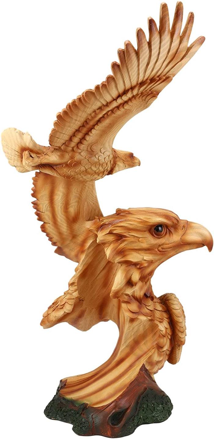 Ebros Gift Ebros Large Wings Of Liberty American Bald Eagle Head Bust Statue (Faux Wood)