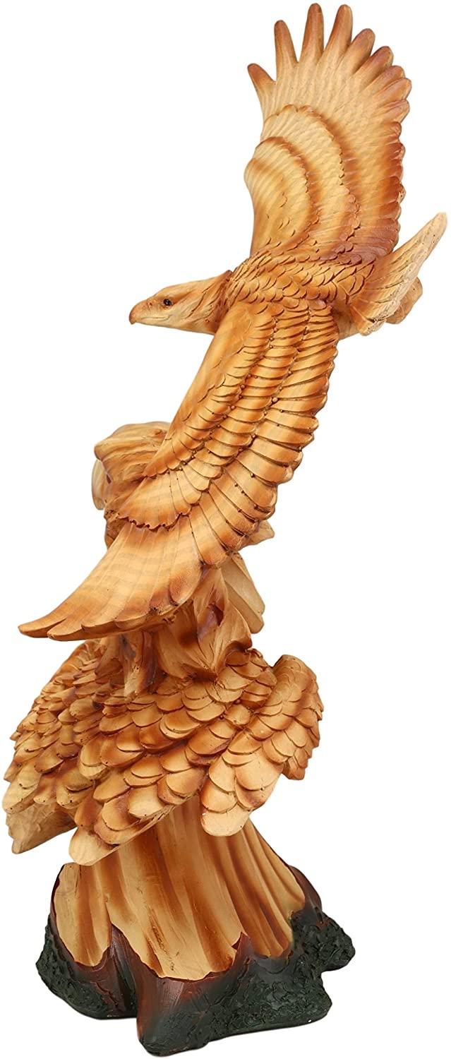 Ebros Gift Ebros Large Wings Of Liberty American Bald Eagle Head Bust Statue (Faux Wood)
