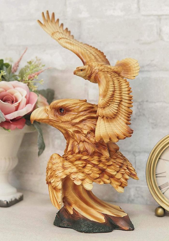 ebros gift Ebros Large Wings Of Liberty American Bald Eagle Head Bust Statue (Faux Wood)