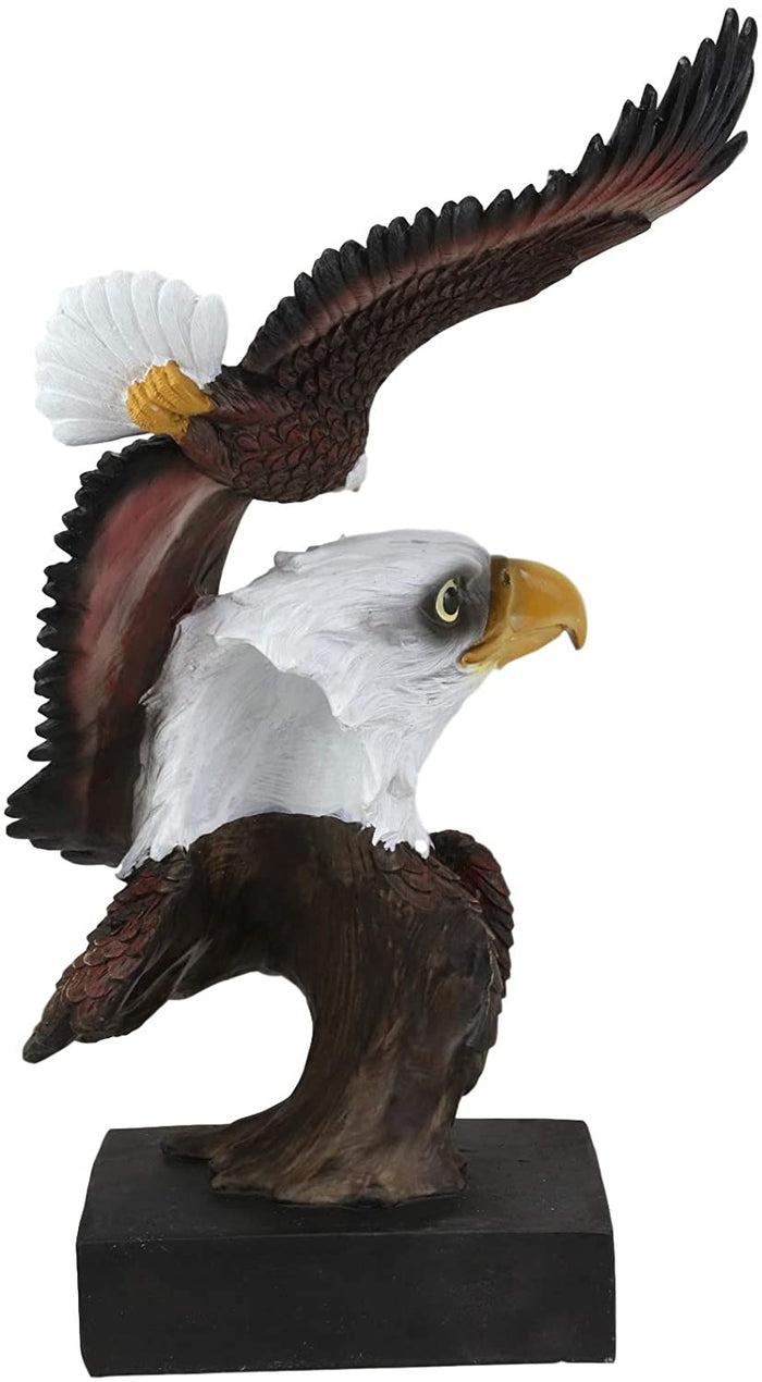 Ebros Gift Ebros Large Wings Of Liberty American Bald Eagle Head Bust Statue (Vivid Color)