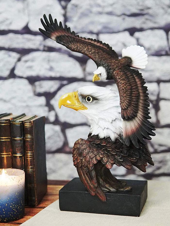ebros gift Ebros Large Wings Of Liberty American Bald Eagle Head Bust Statue (Vivid Color)