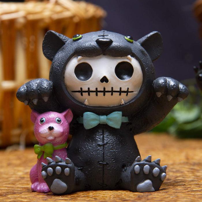 ebros gift Ebros Larger Furry Bones Bagheera & Pink Panther Skeleton Figurine 3.5" Tall