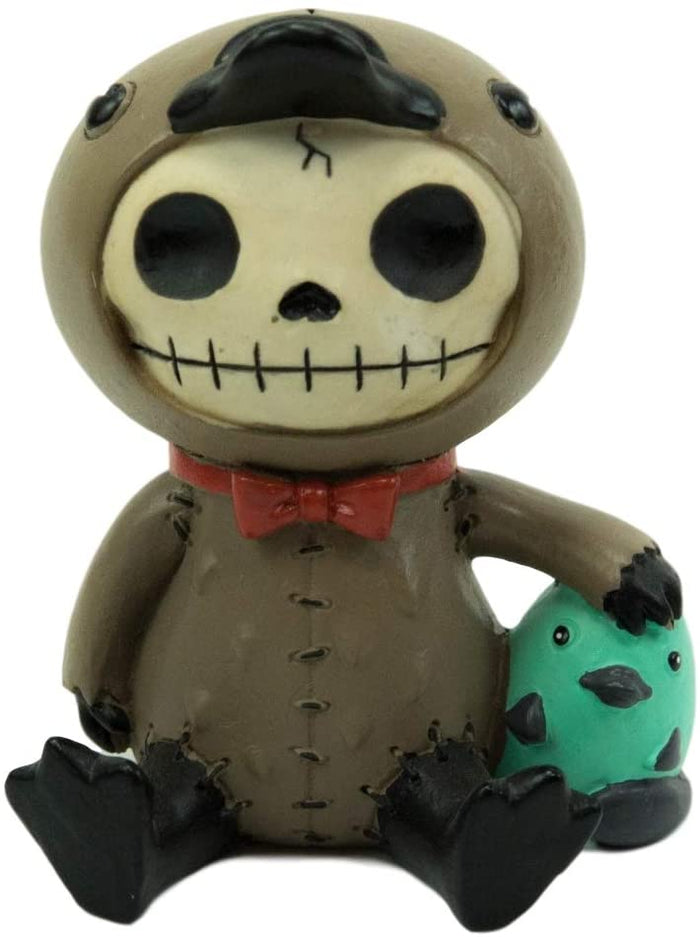 Ebros Gift Ebros Larger Furry Bones Platypus Bill Holding Egg Figurine 4" Tall Skeleton