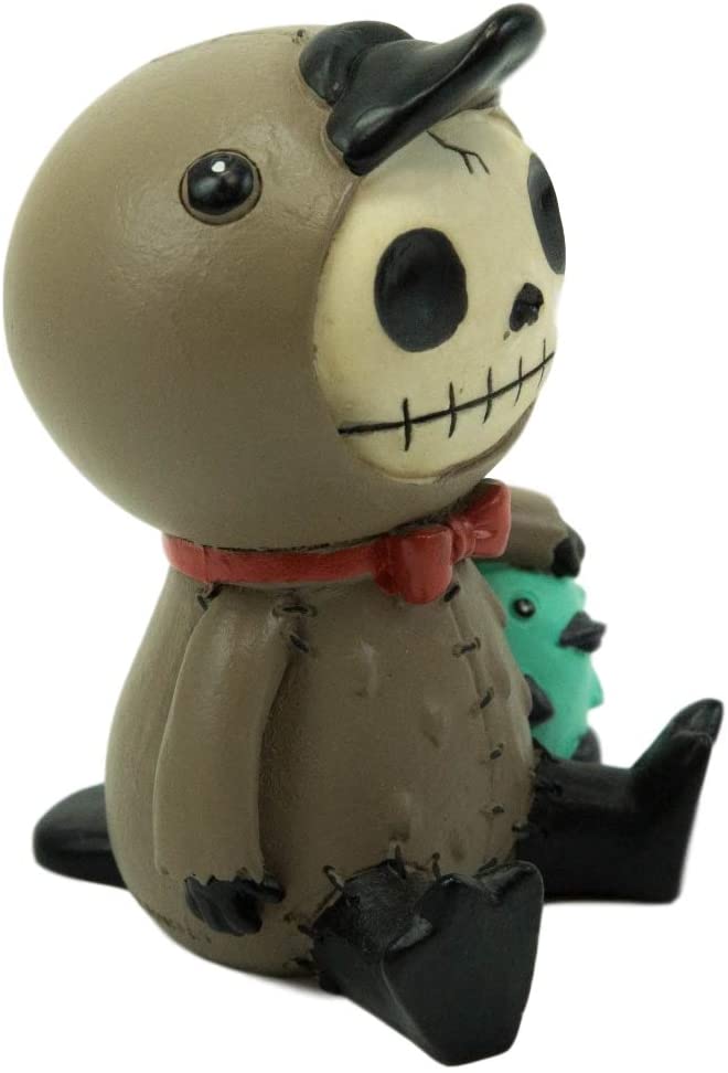 Ebros Gift Ebros Larger Furry Bones Platypus Bill Holding Egg Figurine 4" Tall Skeleton