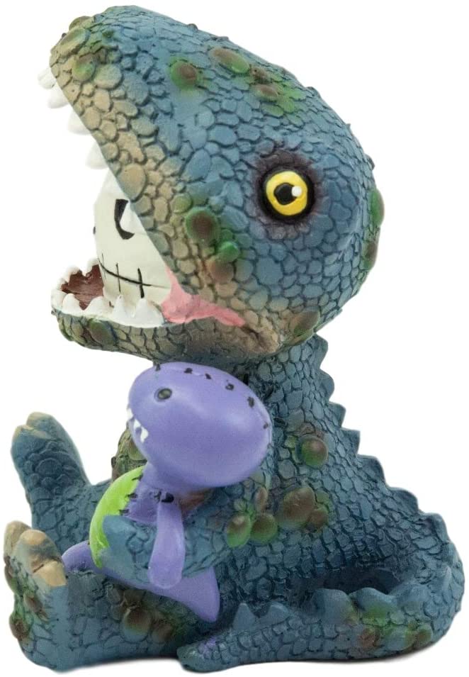 Ebros Gift Ebros Larger Furry Bones Rex The Tyrannosaurus And Purple Dinosaur Skeleton 4"H