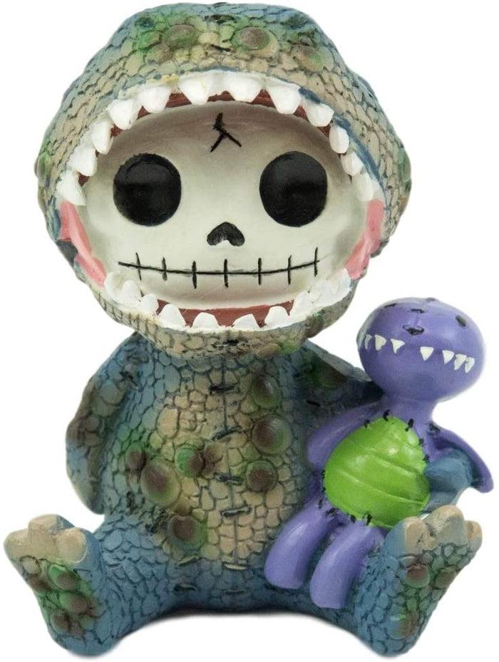 Ebros Gift Ebros Larger Furry Bones Rex The Tyrannosaurus And Purple Dinosaur Skeleton 4"H