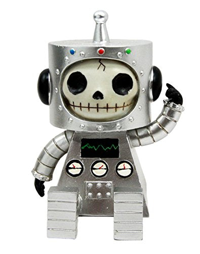 Ebros Gift Ebros Larger Furrybones Space Robot ET Hooded Skeleton Monster Figurine Collectible Sculpture Decorative