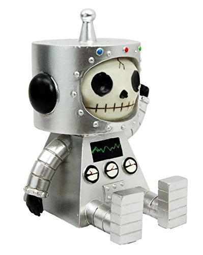 Ebros Gift Ebros Larger Furrybones Space Robot ET Hooded Skeleton Monster Figurine Collectible Sculpture Decorative