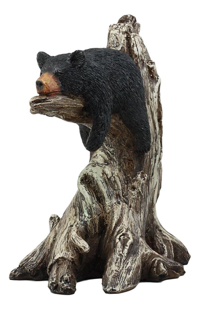 Ebros Gift Ebros Lazy Days Of Summer Black Bear Sleeping On Tree Branch Statue Wildlife Forest Rustic Cabin Decor Bear Figurine