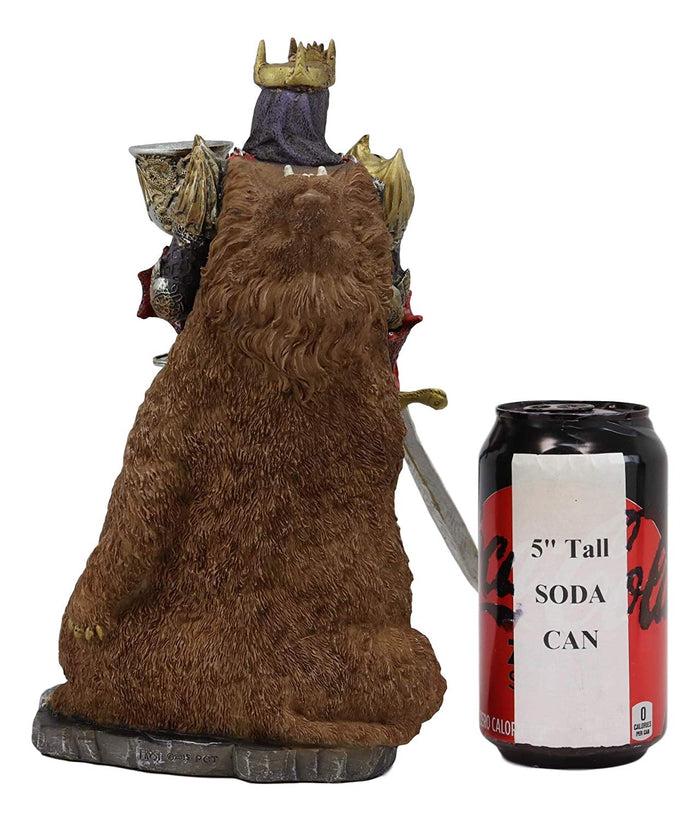 Ebros Gift Ebros Legendary King Arthur Pendragon Wielding The Excalibur Sword Statue 10" Tall Matter Of Britain Knights Of The Round Table Kingship Figurine (Vivid Colors)