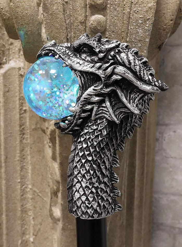 Ebros Gift Ebros Leviathan Dragon Color Changing LED Light Decorative Prop Walking Cane