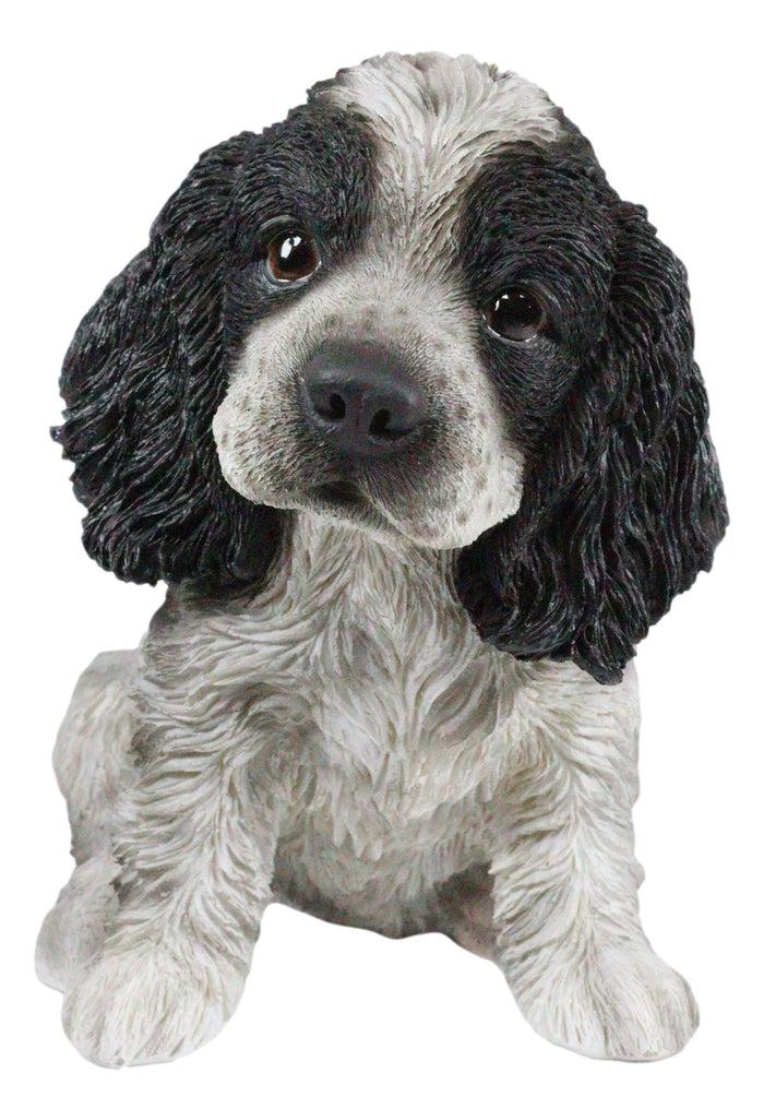Ebros Gift Ebros Lifelike Pet Pal English Cocker Spaniel Dog Puppy Sitting Figurine 5.75"H