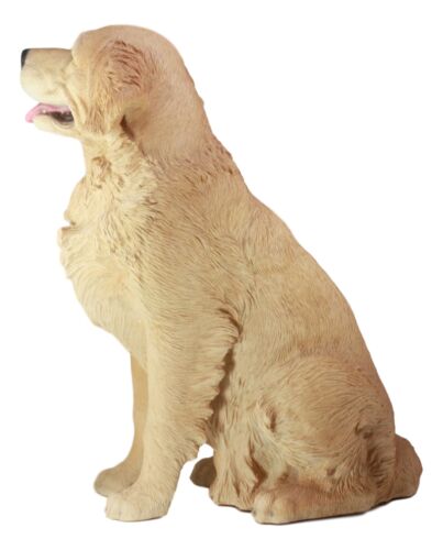Ebros Gift Ebros Lifelike Realistic Buddy Golden Retriever Statue 20.5" Tall Fine Pedigree Dog Breed Collectible Decor With Glass Eyes
