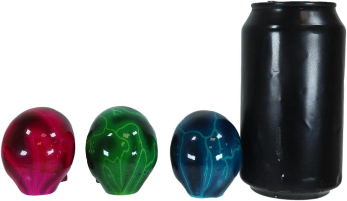 Ebros Gift Ebros Lightning Bolts Colorful Skulls Mini Figurines Set Of 3 Skeleton Head